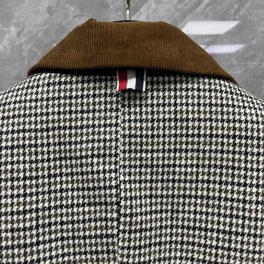[SOLD OUT] 톰브라운 여성용 코트 체크 봄 가을 시즌