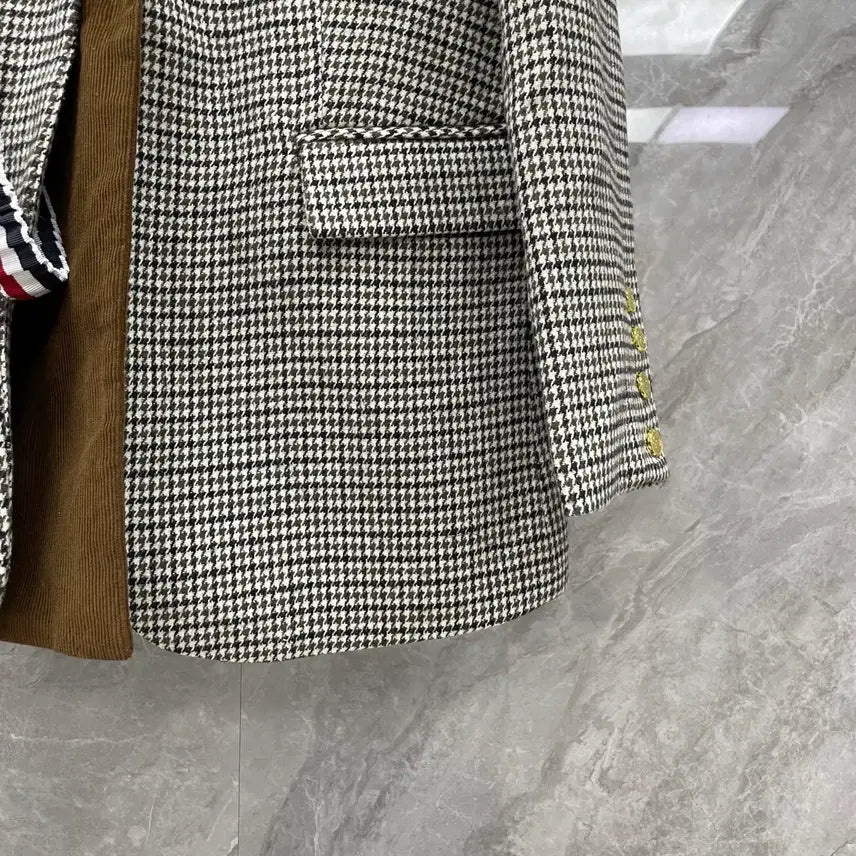 [SOLD OUT] 톰브라운 여성용 코트 체크 봄 가을 시즌