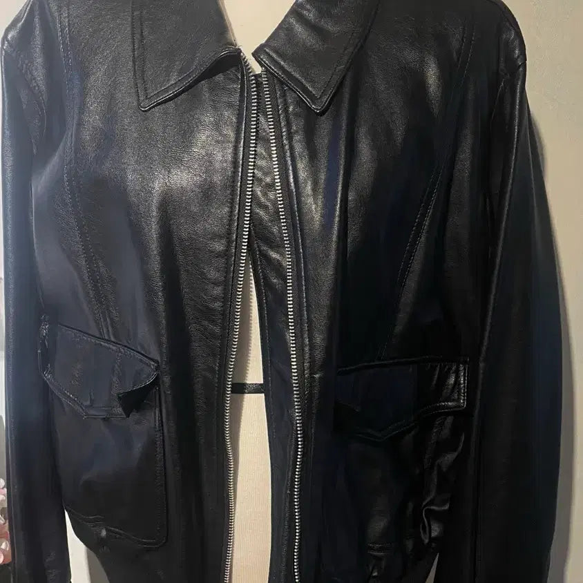 [BUNJANG] 8Seconds Faux Leather Jacket / (할인)에잇세컨즈 레더자켓 가죽자켓