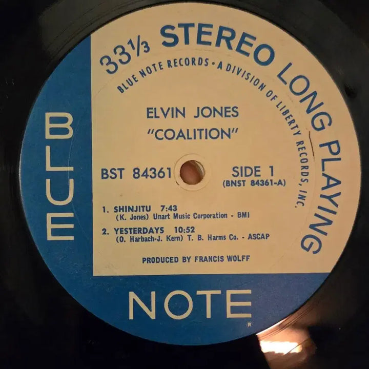 [BUNJANG] Elvin Jones Coalition LP Blue Note First Press RVG Engraving / 엘빈 존스 Coalition LP 블루노트 초판 RVG각인