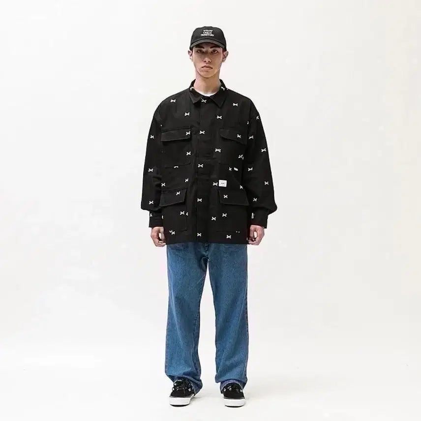 [BUNJANG] WTAPS 22SS Crossbone Jungle Shirt Black 03 / 더블탭스 22SS 크로스본 정글셔츠 블랙 03
