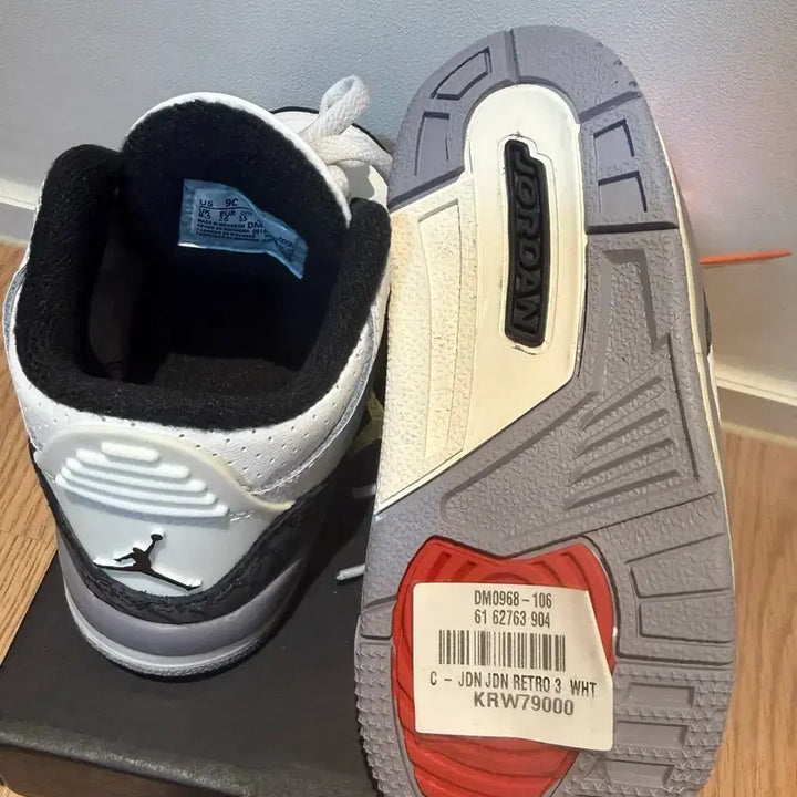 [BUNJANG] Nike Jordan 3 Cement Gray Kids / 나이키 조던3 시멘트 그레이 키즈