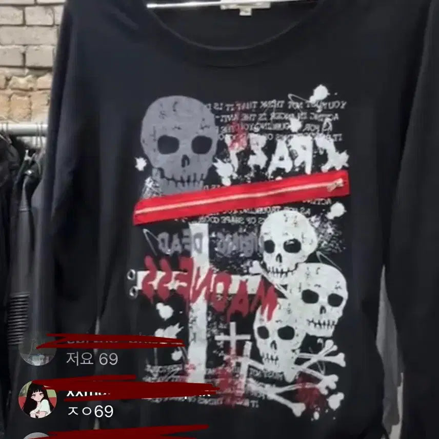 [BUNJANG] Shop502 Punk Long Sleeve / (오늘만 이가격)Shop502 펑크 롱 슬리브