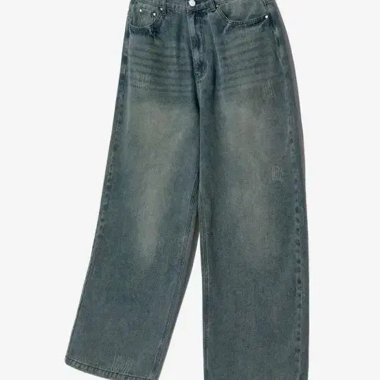 [BUNJANG] Filluminate Washed Denim Pants Medium Blue / 필루미네이트 워시드 데님팬츠 미디엄 블루 새상품