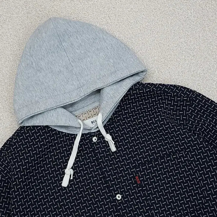 [BUNJANG] F.BEE Men's Pattern Street Casual Hoodie / (F)BEE 남자 후드 셔츠 패턴 스트릿 캐주얼 후디 K8W2099