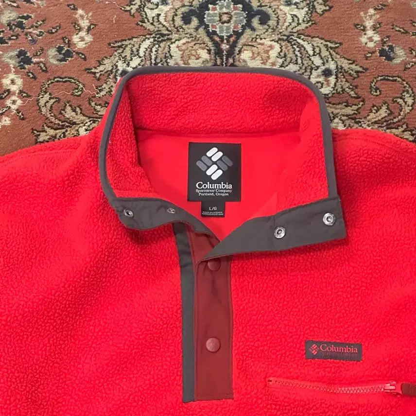 [BUNJANG] Columbia Fleece Pullover Snap-T (XL) / 컬럼비아 플리스 풀오버 스냅티 (XL) 신칠라