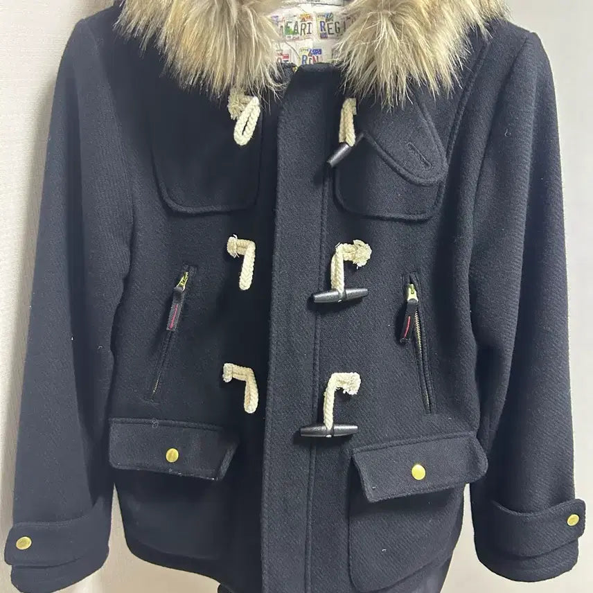 [BUNJANG] Safari Spot Fake Fur Duffle Coat / [1]사파리스팟 더플 코트 Fake Fur Duffle Coat