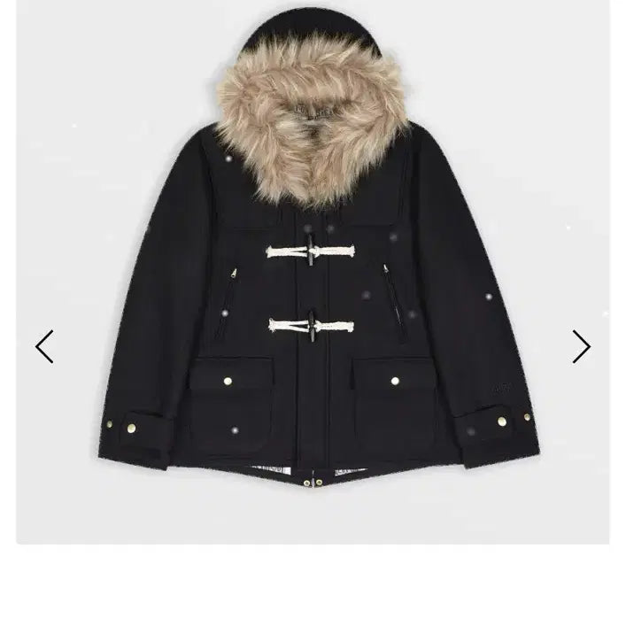 [BUNJANG] Safari Spot Fake Fur Duffle Coat / [1]사파리스팟 더플 코트 Fake Fur Duffle Coat