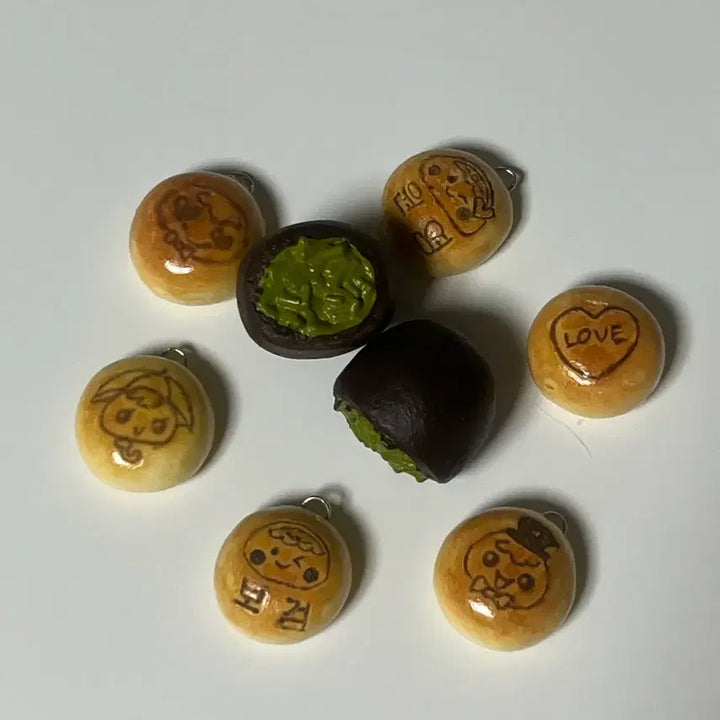 [BUNJANG] Dujjyon Cookie Ring & Kancho Name Keyring / 두쫀쿠키링 & 칸쵸 이름키링