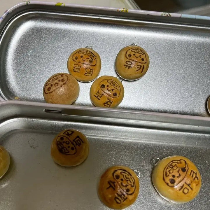 [BUNJANG] Dujjyon Cookie Ring & Kancho Name Keyring / 두쫀쿠키링 & 칸쵸 이름키링