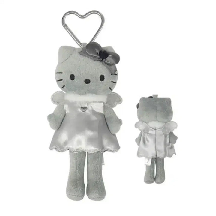 [BUNJANG] Sanrio Hello Kitty Black Angel Style Up Mascot Doll Keyring / 산리오 헬로키티 블랙 엔젤 시리즈 스타일업 마스코트 인형 키링 키티 천사