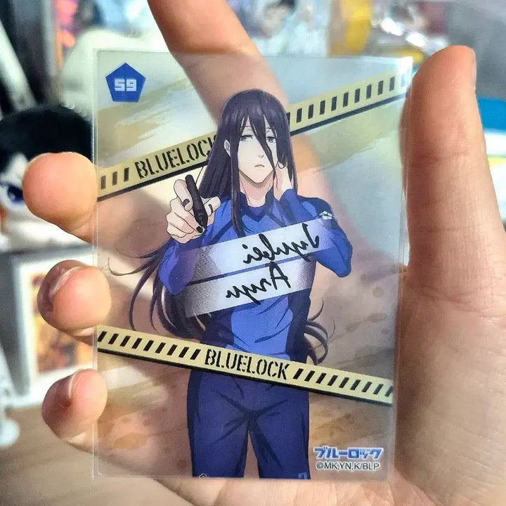 [BUNJANG] Blue Lock Aryu Jyubei Signed Can Badge and Clear Card / 덤+) 블루록 아류 쥬베 싸인 캔뱃지 클리어카드