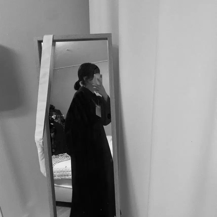[BUNJANG] Long Black Coat / 블랙 롱 코트