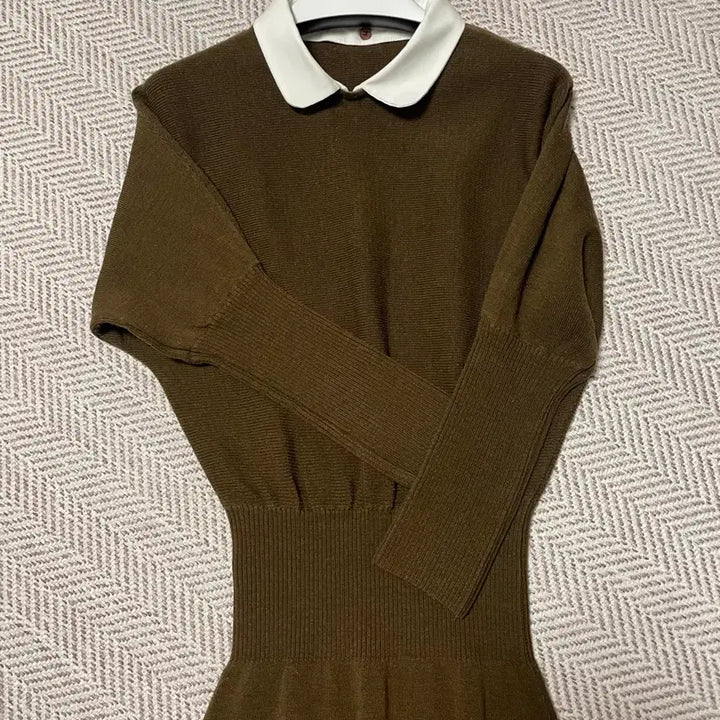 [BUNJANG] Knit Dress / 니트 원피스 카라탈부착