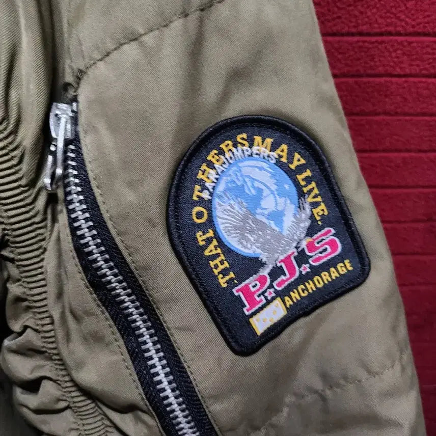 [BUNJANG] Parajumpers Bomber Jacket Khaki / 파라점퍼스 PJS 봄버 자켓 카키
