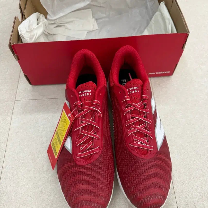 [BUNJANG] New Balance L4040TR7 Baseball Cleats / 뉴발란스 징스파이크 일체형징 야구화 레드 L4040TR7