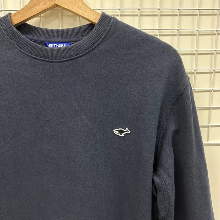 [BUNJANG] Nader's Logo Navy Sweatshirt Size 2 / 네이더스 로고 맨투맨 네이비 2사이즈
