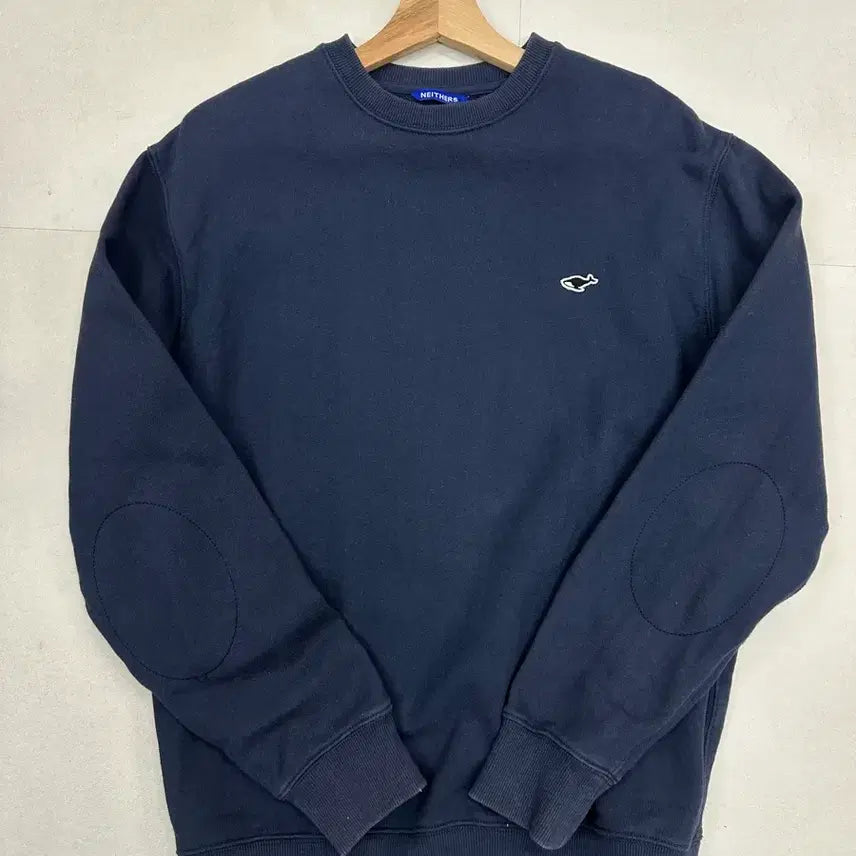[BUNJANG] Nader's Logo Navy Sweatshirt Size 2 / 네이더스 로고 맨투맨 네이비 2사이즈