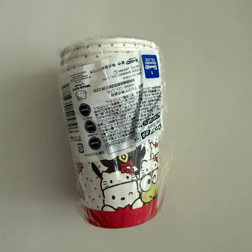 [BUNJANG] Hello Kitty 50th Anniversary Paper Cups / 헬로키티 50주년 종이컵 8P