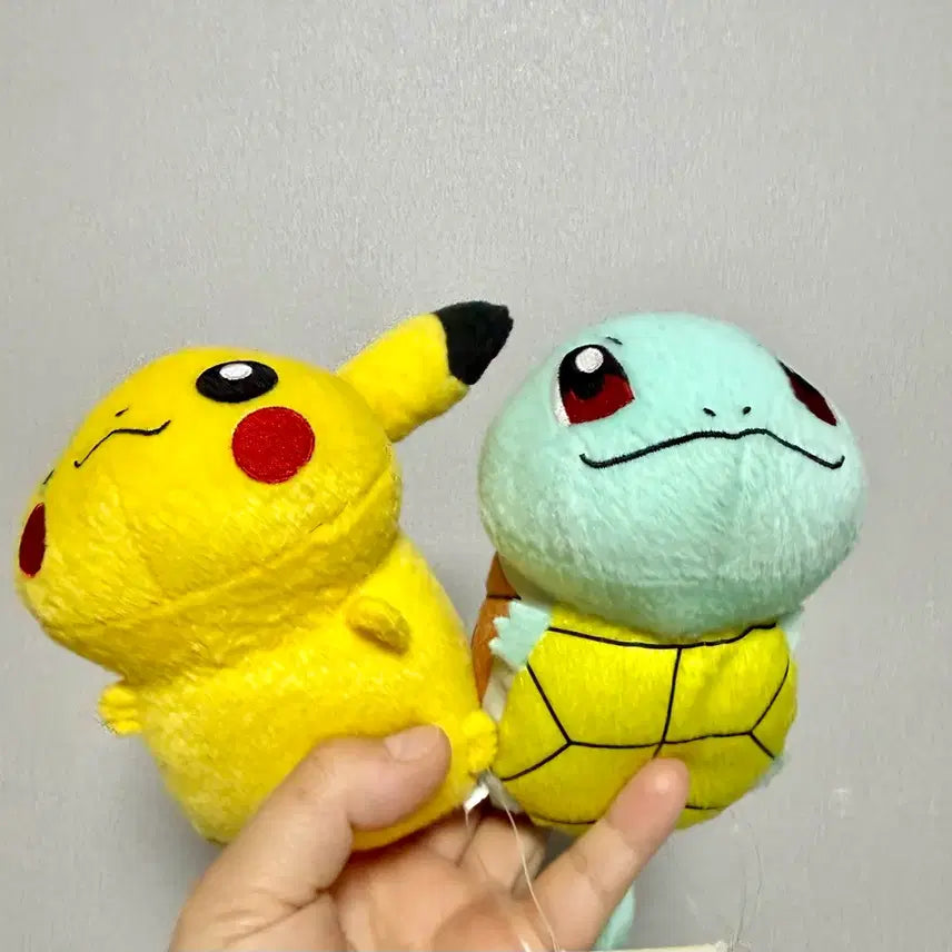 [BUNJANG] Pokemon Pikachu & Squirtle Plush Doll / 포켓몬스터 피카츄 꼬부기 인형
