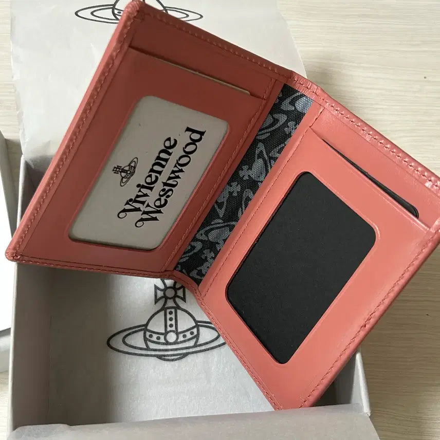 [BUNJANG] Vivienne Westwood Red Label Cardholder / 새상품) 비비안웨스트우드 레드라벨 카드지갑 명함지갑 핑크 풀박스
