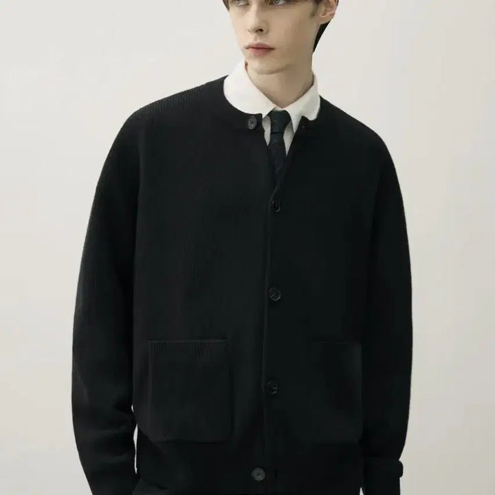 [BUNJANG] Drawfit Oversized Wool Round Cardigan / 드로우핏 오버사이즈 울 라운드 가디건