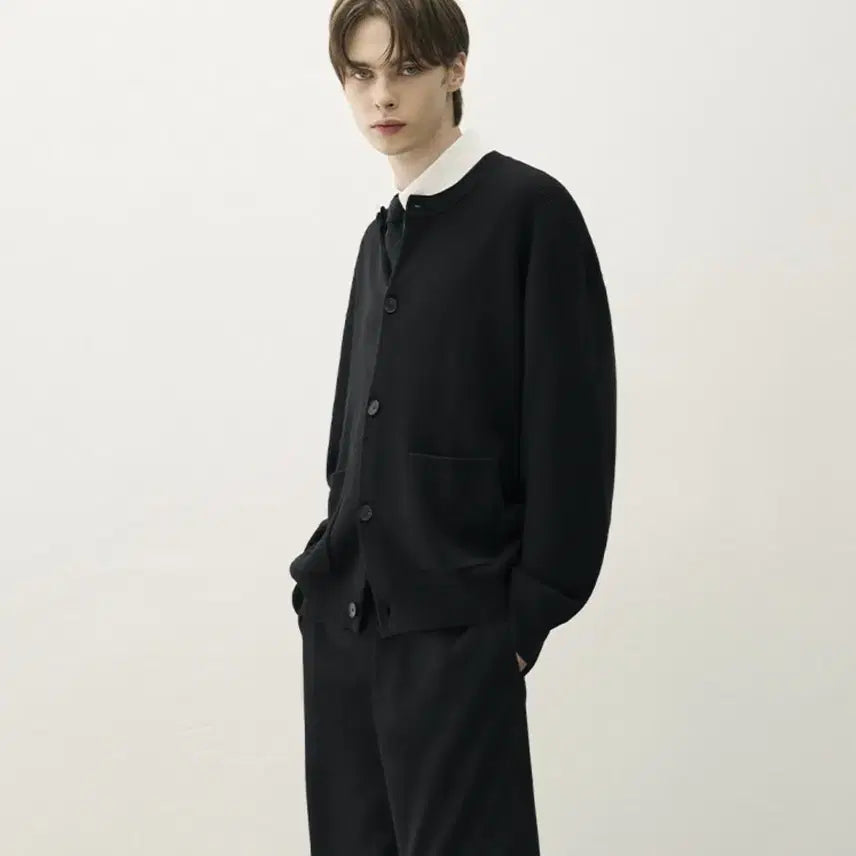 [BUNJANG] Drawfit Oversized Wool Round Cardigan / 드로우핏 오버사이즈 울 라운드 가디건