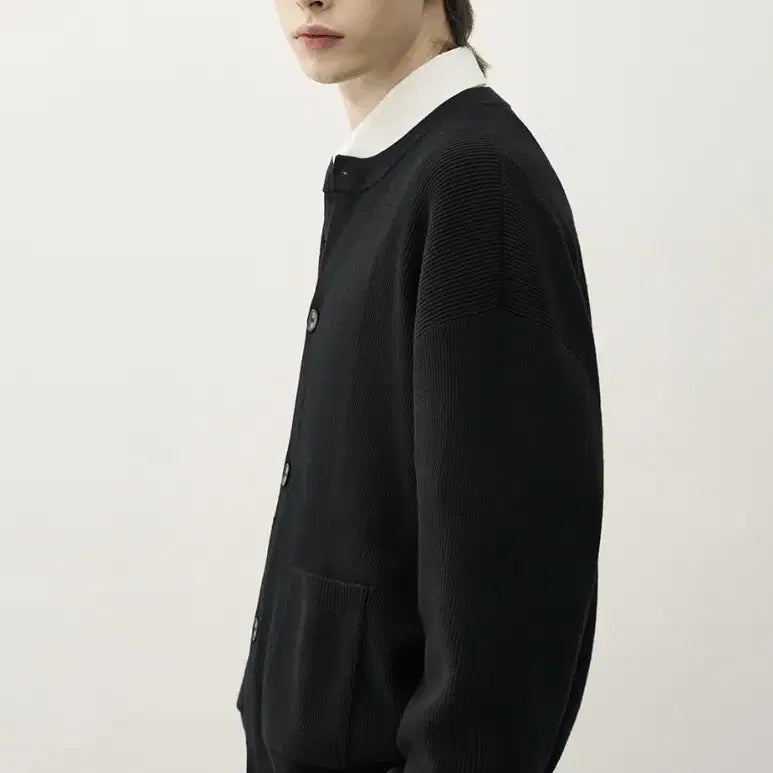 [BUNJANG] Drawfit Oversized Wool Round Cardigan / 드로우핏 오버사이즈 울 라운드 가디건