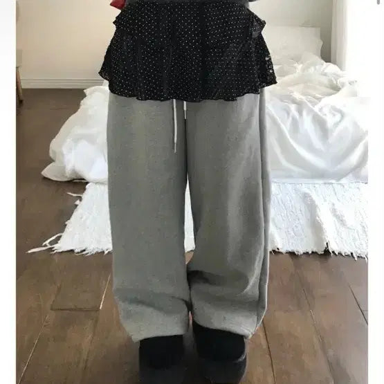 [BUNJANG] Zigzag Dot Layered Skirt / 지그재그 도트 레이어드 스커트