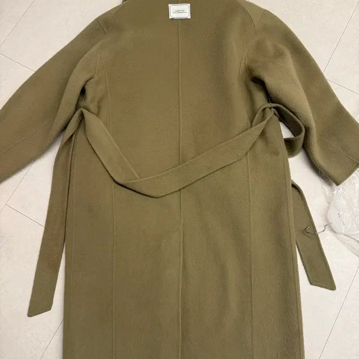 [BUNJANG] Overdue Flare Quilted Lining Handmade Coat - Khaki Beige / 오버듀플레어 퀄팅 리닝 핸드메이드 코트 카키베이지