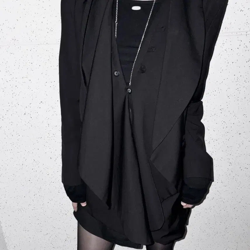[BUNJANG] Unisex Drape Blazer Jacket Helmut Lang Archive Style Darkwear / Jpn 드레이프 블레이저 자켓 헬무트랭하이엔드아카이브st 무채색다크웨어