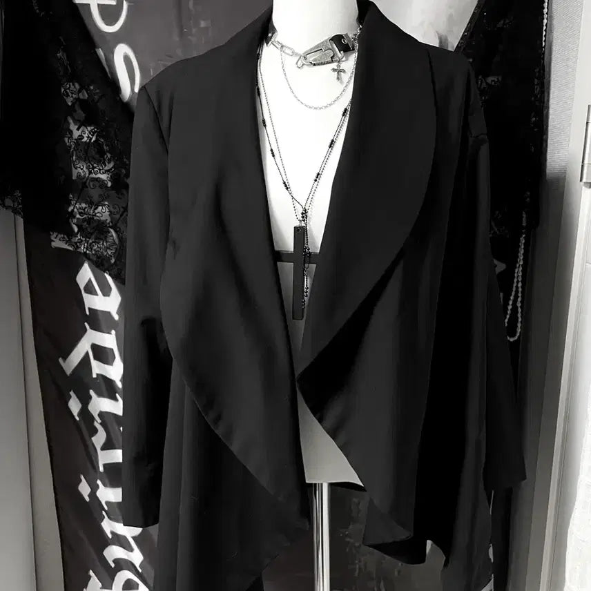 [BUNJANG] Unisex Drape Blazer Jacket Helmut Lang Archive Style Darkwear / Jpn 드레이프 블레이저 자켓 헬무트랭하이엔드아카이브st 무채색다크웨어