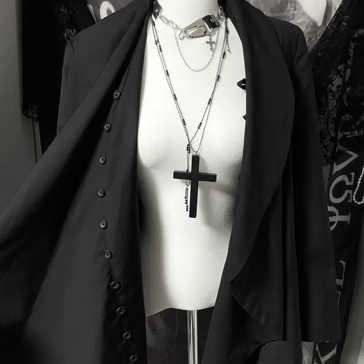 [BUNJANG] Unisex Drape Blazer Jacket Helmut Lang Archive Style Darkwear / Jpn 드레이프 블레이저 자켓 헬무트랭하이엔드아카이브st 무채색다크웨어