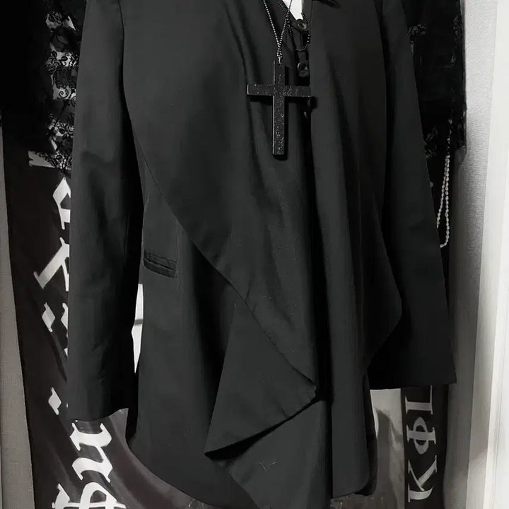 [BUNJANG] Unisex Drape Blazer Jacket Helmut Lang Archive Style Darkwear / Jpn 드레이프 블레이저 자켓 헬무트랭하이엔드아카이브st 무채색다크웨어