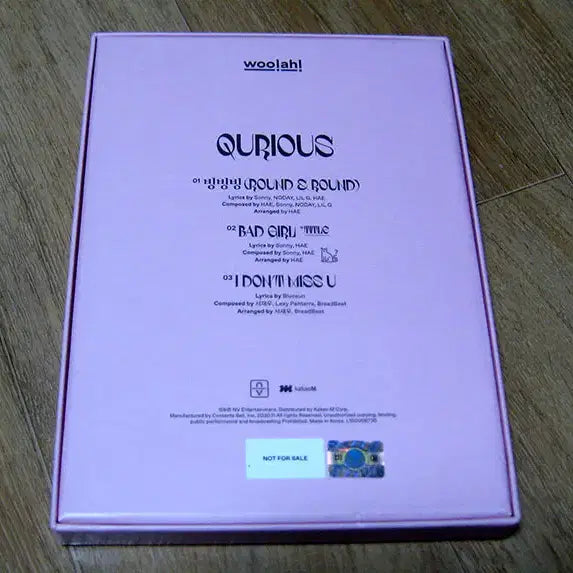 woo!ah! ( 우아! ) 친필싸인 - 싱글 2집 QURIOUS