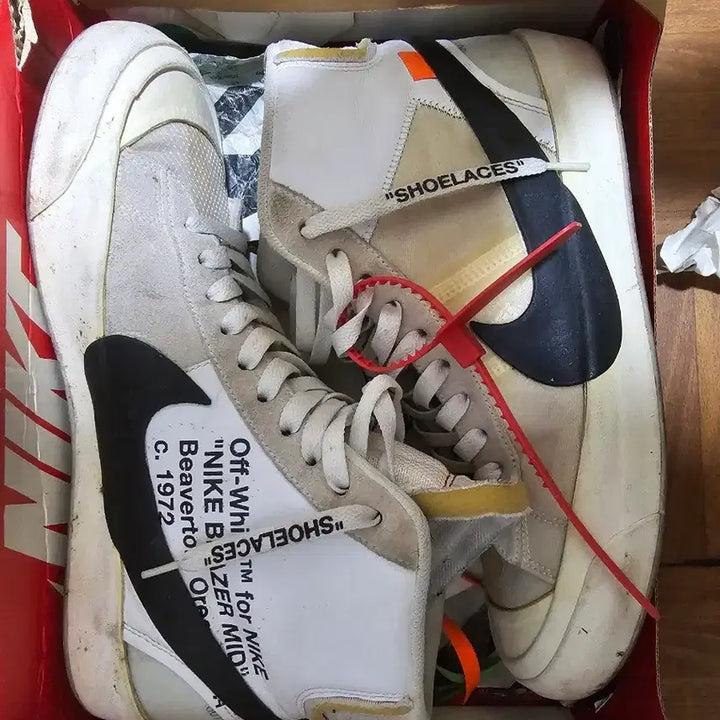 [BUNJANG] Nike Off-White Blazer Mid White OG The Ten Sneakers / 275 나이키 오프화이트 블레이저 미드 화이트 OG 더 텐