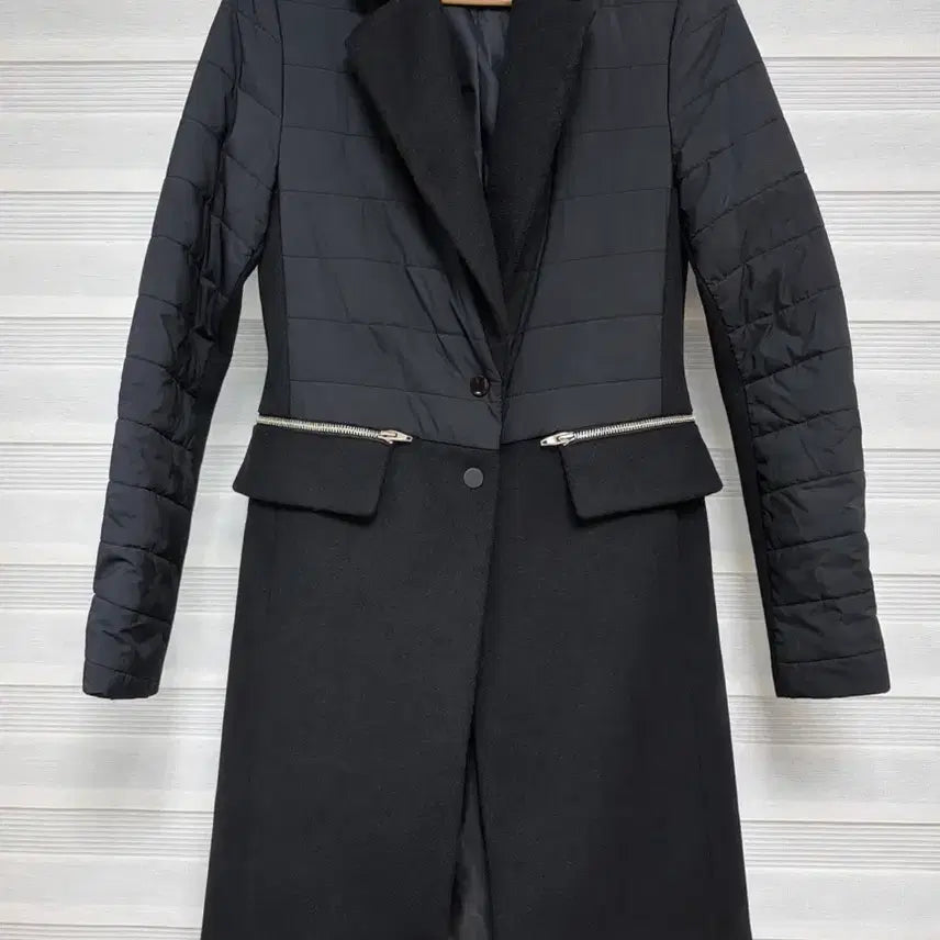 [SOLD OUT] 할인중)GGPX 블랙 퀼팅 롱 코트