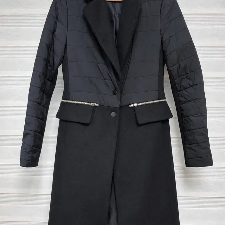 [SOLD OUT] 할인중)GGPX 블랙 퀼팅 롱 코트