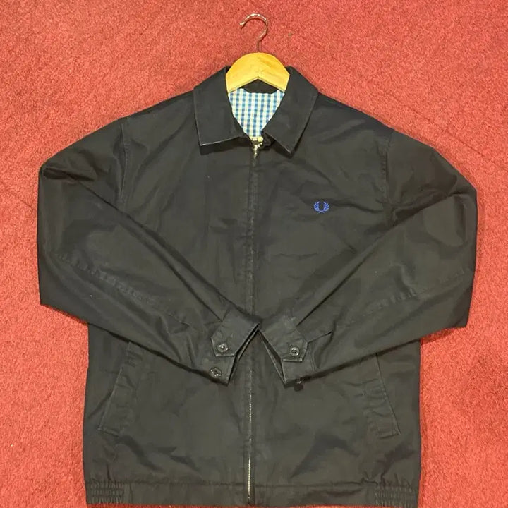 [BUNJANG] Fred Perry Dark Navy Cotton Jacket 95 / 프레드페리 면 자켓 95 다크네이비