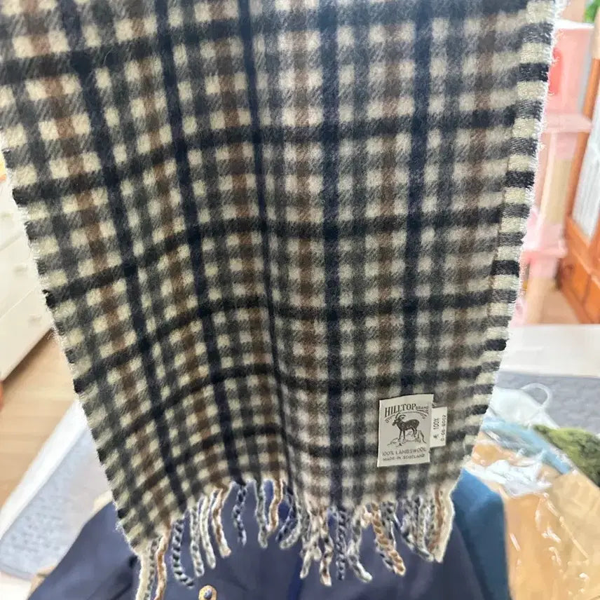 [BUNJANG] HILLTOP BRAND Lambswool Check Muffler / HILLTOP BRAND 램스울 체크 머플러