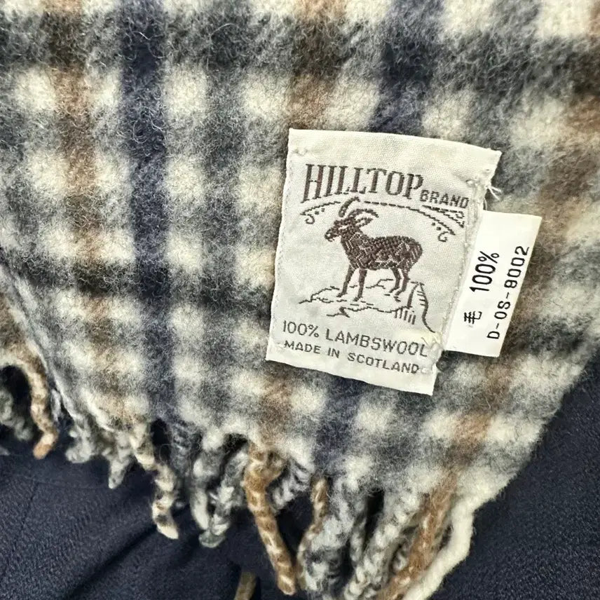[BUNJANG] HILLTOP BRAND Lambswool Check Muffler / HILLTOP BRAND 램스울 체크 머플러