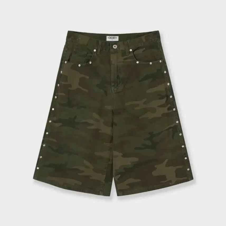 [BUNJANG] AEAE Studded Shorts Camo / aeae 에이이에이이 스터드 쇼츠 카모