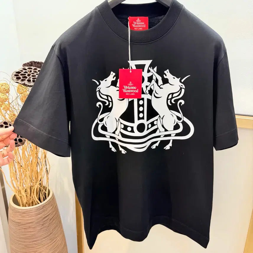 [BUNJANG] Vivienne Westwood Big Logo T-shirt / 비비안웨스트우드 반발티 블랙 화이트 빅로고 남여공용 여름