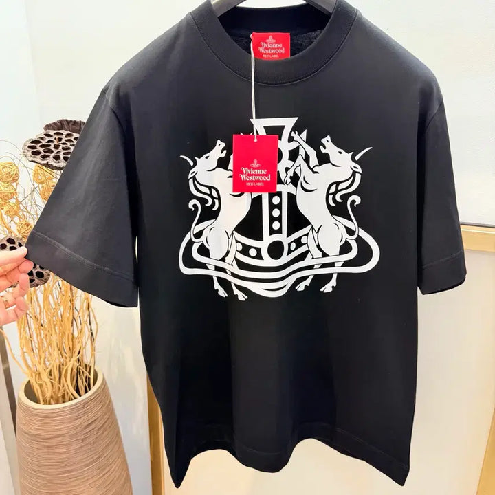 [BUNJANG] Vivienne Westwood Big Logo T-shirt / 비비안웨스트우드 반발티 블랙 화이트 빅로고 남여공용 여름