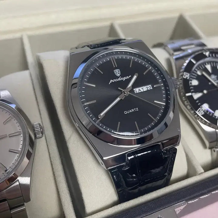 [BUNJANG] Poedagar Quartz Leather Watch / [새제품] Poedagar 쿼츠 가죽 시계