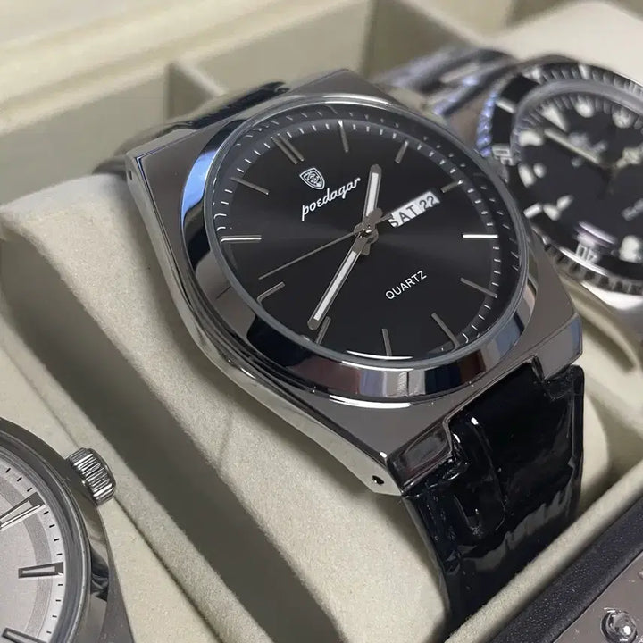 [BUNJANG] Poedagar Quartz Leather Watch / [새제품] Poedagar 쿼츠 가죽 시계