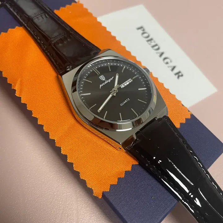 [BUNJANG] Poedagar Quartz Leather Watch / [새제품] Poedagar 쿼츠 가죽 시계