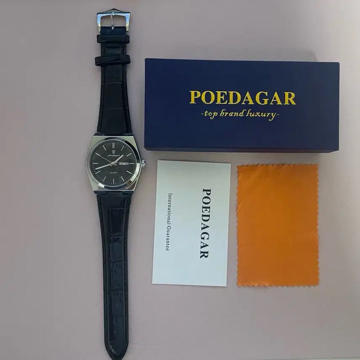 [BUNJANG] Poedagar Quartz Leather Watch / [새제품] Poedagar 쿼츠 가죽 시계