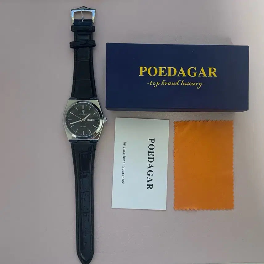 [BUNJANG] Poedagar Quartz Leather Watch / [새제품] Poedagar 쿼츠 가죽 시계