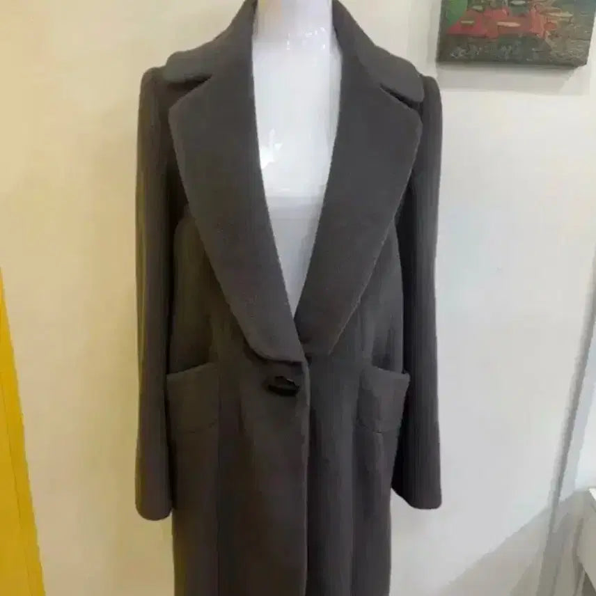 [BUNJANG] MojoSphin Wool Classic Long Coat / 모조에스핀 울100% 클래식 롱코트/55/출근룩 하객룩